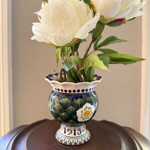 1913 Royal Copenhagen Aluminia Faience Christmas Vase